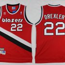 22 Clyde Drexler Stitched Basketball Jersey Color red 1