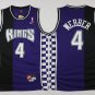 4 Chirs Webber Purple Stitched Basketball Jersey Color 1