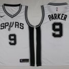 9 Tony Parker Stitched Basketball Jersey Color while 1