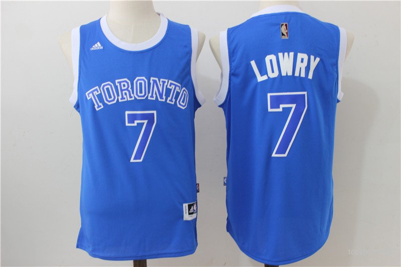 7 Kyle Lowry Stitched Basketball Jersey Color blue 1