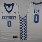 0 DeAaron Fox Stitched Basketball Jersey Color while 1