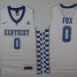 0 DeAaron Fox Stitched Basketball Jersey Color while 1