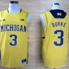 3 Trey Burke Stitched Basketball Jersey Color yellow 1
