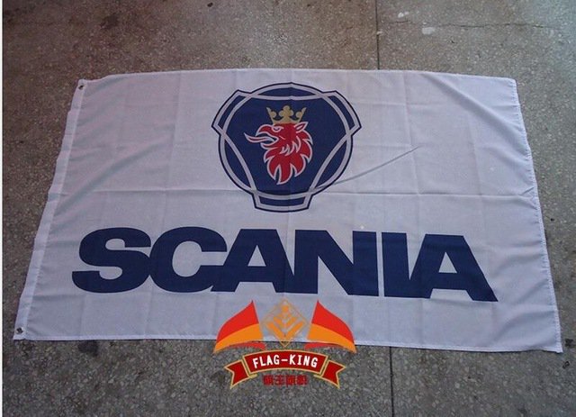 scania trucks logo flag, scania trucks 90*150CM polyster banner