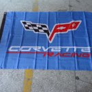 corvette blue flag, corvette blue banner, 90X150CM size, 100% polyster