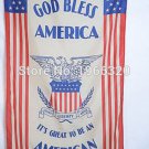 Patriotic God Bless America Historical Garage Basement Banner Flag 3X5FT