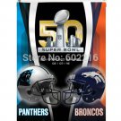 Carolina Panthers vs. Denver Broncos Super Bowl 50 Bound Flag 3ft x 5ft