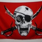 Cross Crossbones Jolly Roger Pirate Flag 3X5FT 150X90CM Banner brass metal holes