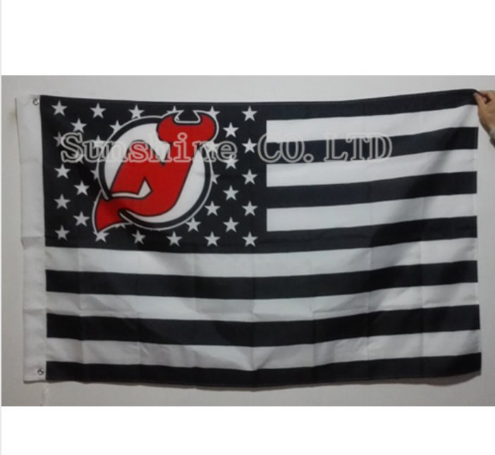 New Jersey Devils National Hockey League Flag hot sell goods 3X5FT 150X90CM