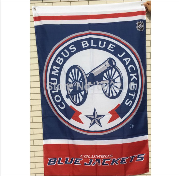 Columbus Blue Jacket throwback Banner Large Outdoor Flag 3ft x 5ft