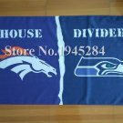 Denver Broncos Seattle Seahawks House Divided Flag150X90cm 3x5ft