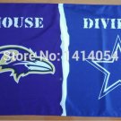 Baltimore Ravens Dallas Cowboys House Divided Flag 150X90CM