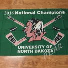 North Dakota Fighting Sioux Team Logo 2016 National Champions Hockey Flag 3X 5FT