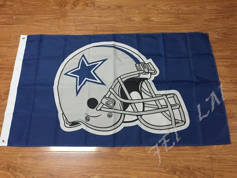 Dallas Cowboys Flag 3ft x 5ft Polyester Banner 90x150cm with 2 Metal