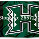 Hawaii Warriors Rainbows University Flag 3x5FT Polyester brass grommets custom66