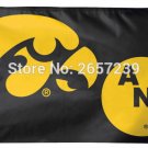 Iowa Hawkeyes ANF Flag 3x5FT 100D 150X90CM Polyester brass grommets custom66