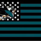 San Jose Sharks USA star stripe  Premium Team Hockey Flag 3X5FT