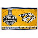Nashville Predators Western Conference Champions Banner Large Outdoor Flag 3x5ft