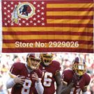 Washington Redskins Nation USA Star and Stripes Flag 3x5FT
