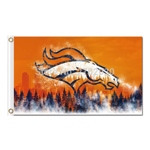 Denver Broncos Flag World Series Football Team Super Bowl Champions 3ft X 5ft