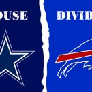 Dallas Cowboys vs Buffalo Bills House Divided flags 3ftx5ft Banner 100D