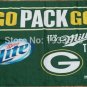 Green Bay Packers Flag Miller Beer Bar Tailgate Rodgers Rare 3x5ft