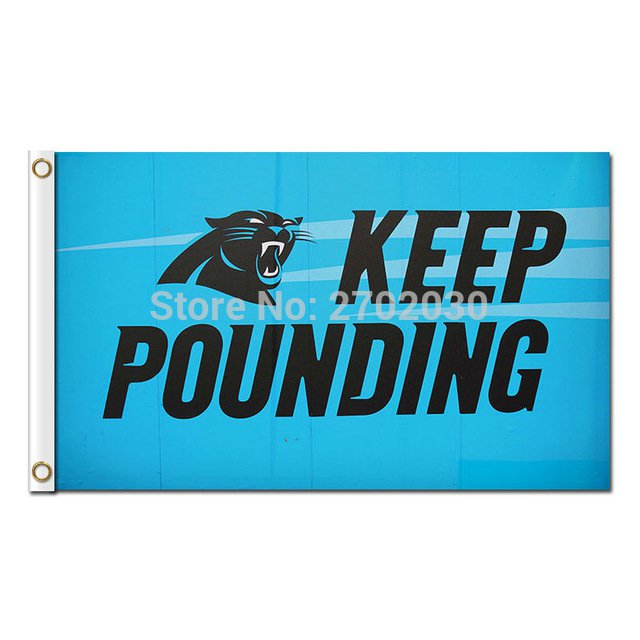 Keep Pounding Ericsson Stadium Carolina Panthers Design Flag 3x5 ft