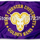West Chester University Golden Rams Flag 3x5FT banner 100D 150X90CM