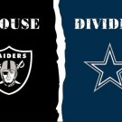 Oakland Raiders vs Dallas Cowboys House Divided Rivalry flag 3ftx5ft