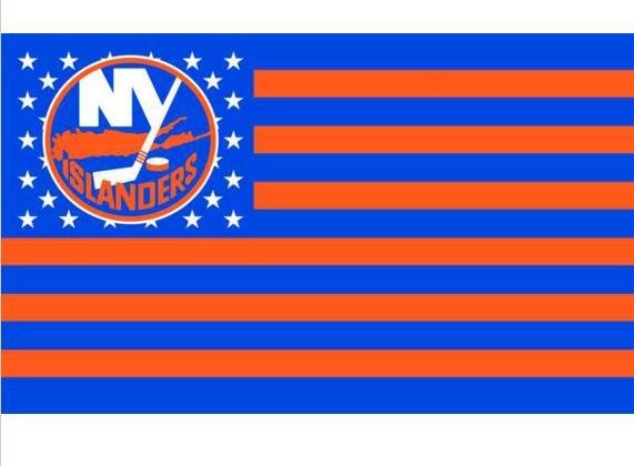 New York Islanders USA Star Stripe  Premium Team Hockey Flag 3X5FT