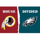 Washington Redskins Philadelphia Eagles House Divided Flag 3ft x 5ft