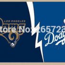 Los Angeles Rams Dodgers Large Flag 3x5FT Team banner150X90CM 100D Polyester