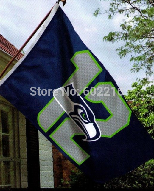 Seattle Seahawks 12th MAN Outdoor Banner Flag 3ft x 5ft