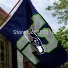 Seattle Seahawks 12th MAN Outdoor Banner Flag 3ft x 5ft