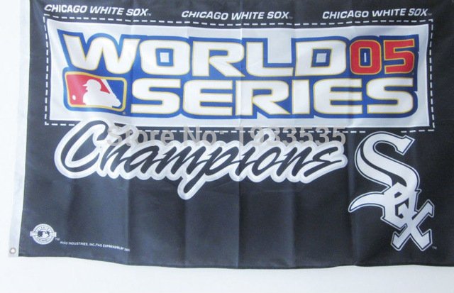 Chicago White Sox World Series Champions 3x5 ft Banner brass metal holes Flag