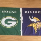Green Bay Packers With Minnesota Vikings USA House Divided flag 3x5 ft