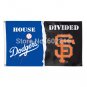 Los Angeles Dodgers vs San Francisco Giants SF House Divided Flag 3FTX 5FT