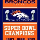 Denver Broncos Super Bowl Champions Flag 3ft x 5ft Polyester flag