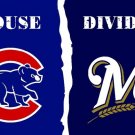 CHICAGO CUBS vs MILWAUKEE BREWERS House Divided flags 3ftx5ft