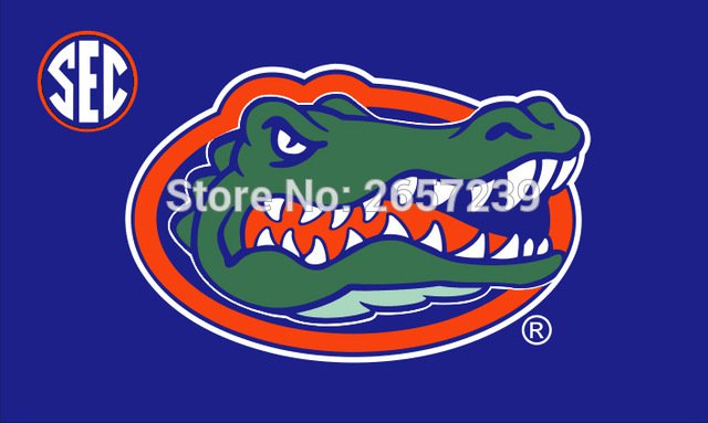 florida gators SCE LOGO flag 150X90CM 100D Polyester brass grommets custom flag