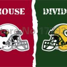 Arizona Cardinals Green Bay Packers helmets House Divided Flag3ft x 5ft