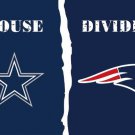 Dallas Cowboys vs New England Patriots House Divided Rivalry Flag 90x150cm