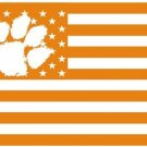 Clemson University Tigers Flag USA With Stars and Stripes Flag 3x5 ft