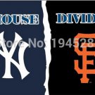 New York Yankees San Francisco Giants House Divided Flag 3FTX 5FT