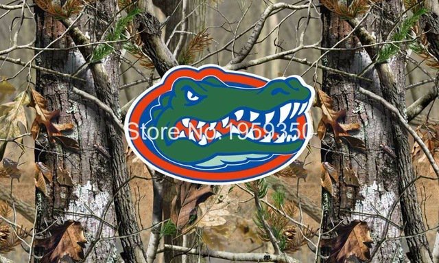 real tree camo Florida Gators 3ftx5ft 100D Polyester  Flag metal Grommets