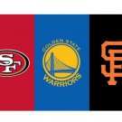 3x5 ft San Francisco 49ers VS Golden State Warriors VS SF Giants banner