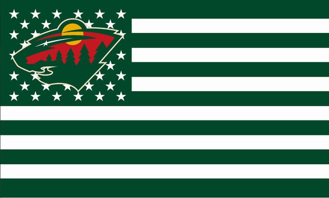 Minnesota Wild flag 90x150cm polyester banner with 2 Metal Grommets 3x5ft