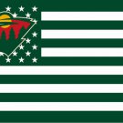 Minnesota Wild flag 90x150cm polyester banner with 2 Metal Grommets 3x5ft