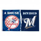 New York Yankees vs. St. Louis Cardinals House Divided Outdoor Flag 3ft x 5ft