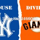 New York yankees and San Francisco Giants house divided flag 3x5 ft